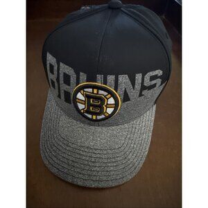 Boston Bruins Hat Cap Snapback Black NHL Adidas Hockey OSFA. New.